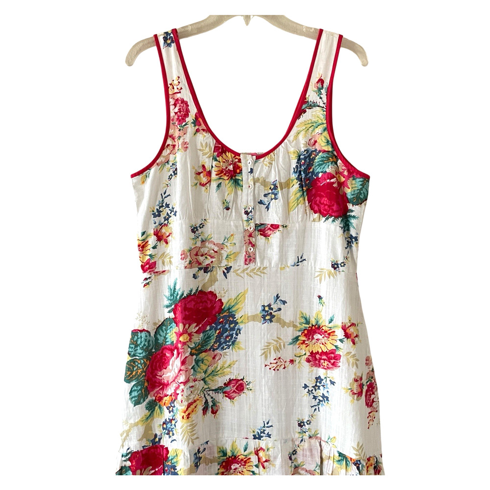 BETSEY JOHNSON Riviera Women’s Size Large Floral Sleeveless Slit Midi Dress NEW - Picture 3 of 12